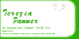 terezia pammer business card